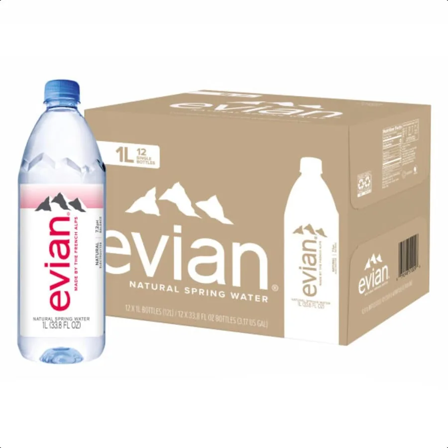 

Evian Natural Spring Water 1л флакон 12 шт.