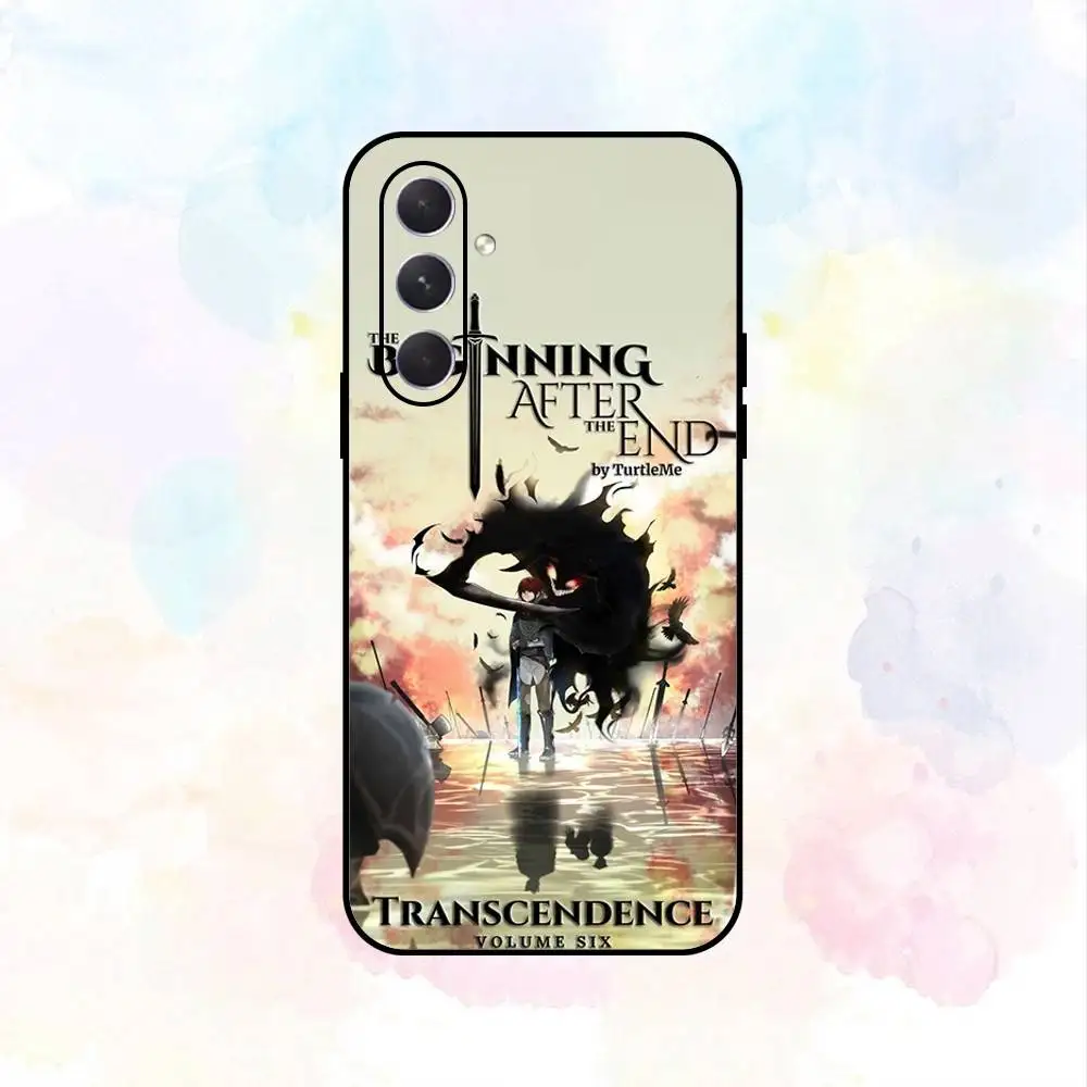 حافظة هاتف T-The B-Beginning بعد نهاية لهاتف سامسونج جالاكسي A73، A72، A71، A70، A53، A52، A51، غلاف أسود ناعم آخر