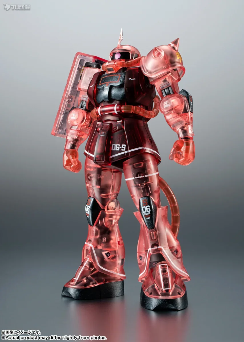 Bandai ROBOT originale originale SPIRITS LIMITED EDITION MS-06S CHAR'S ZAKU II COLOR EDIZIONE TRASPARENTE VER. AWESE Action Figure