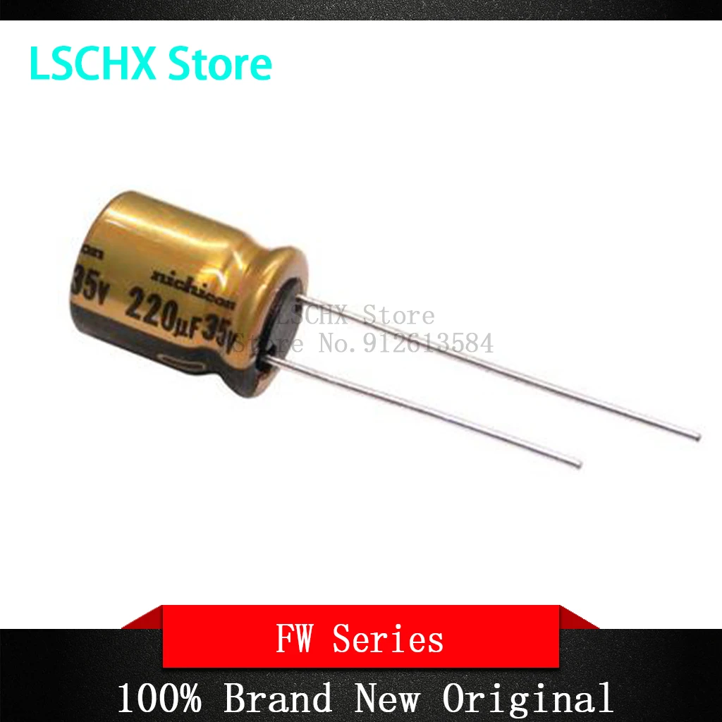 10pcs NICHICON FW Series Electrolytic Capacitors HIFI Audio Capacitor 6.3V 16V 25V 35V 50V 63V 100V 1UF 10UF 220UF 330UF 470UF