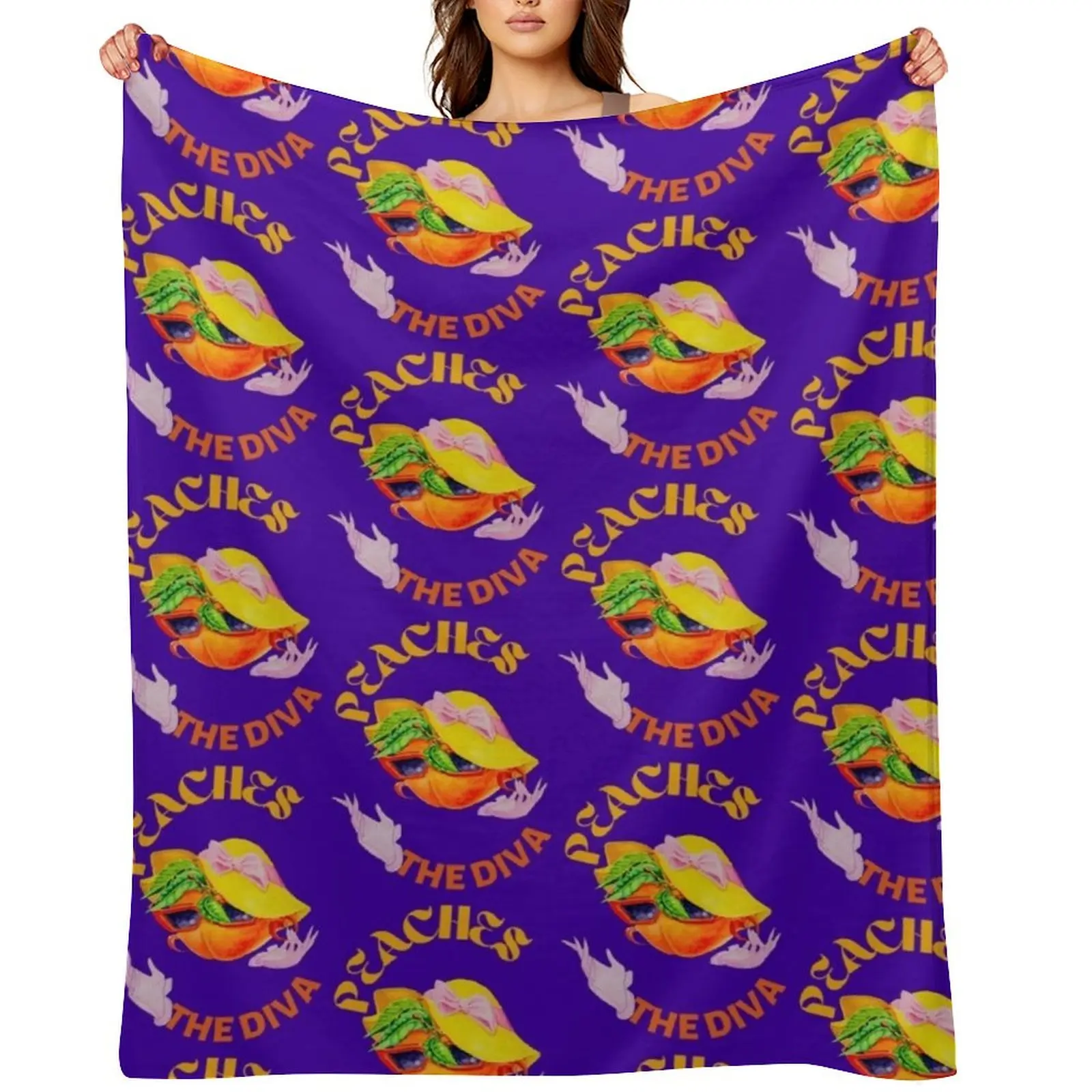 

Peaches,the diva Throw Blanket Polar warm for winter Kid'S Warm Blankets