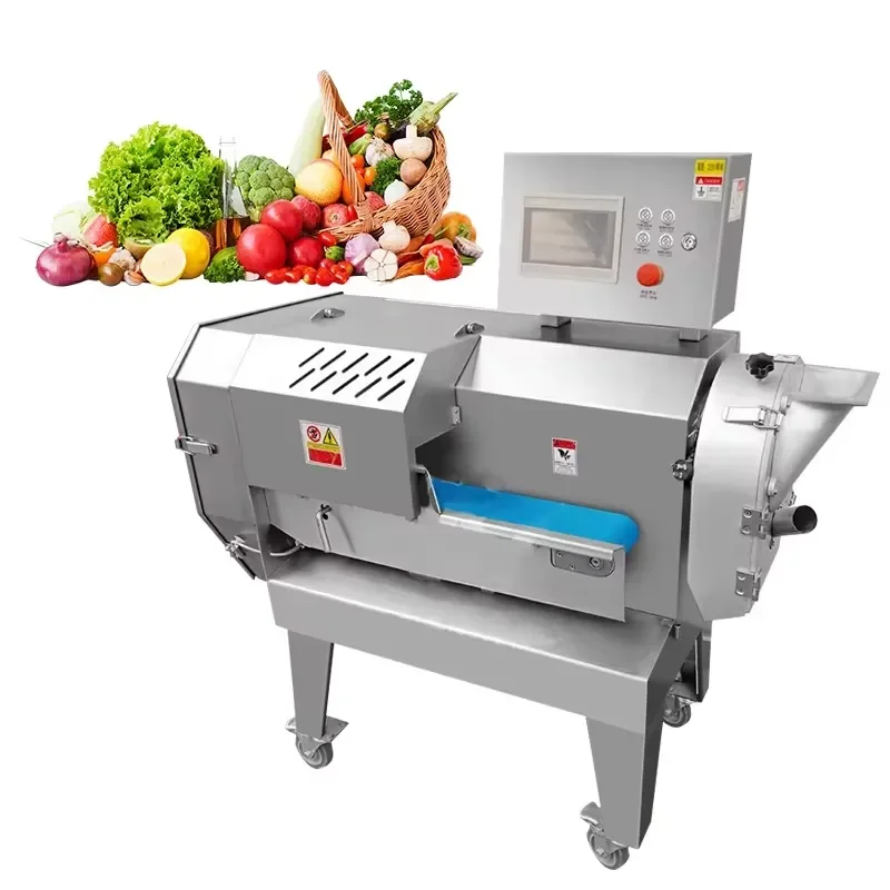 Stainless Steel Vegetable Cutter Industrial Slicing and Dicing Machine for Commercial Kitchen Food Processing