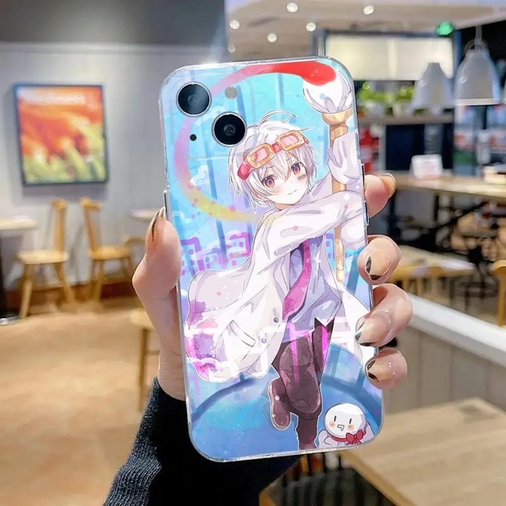 Anime mafumafu Phone Case For iPhone 15,14,13,12,11 Plus,Pro,Max,XR,XS,X,7,8 Plus,SE,Mini Transparent Silicone Soft