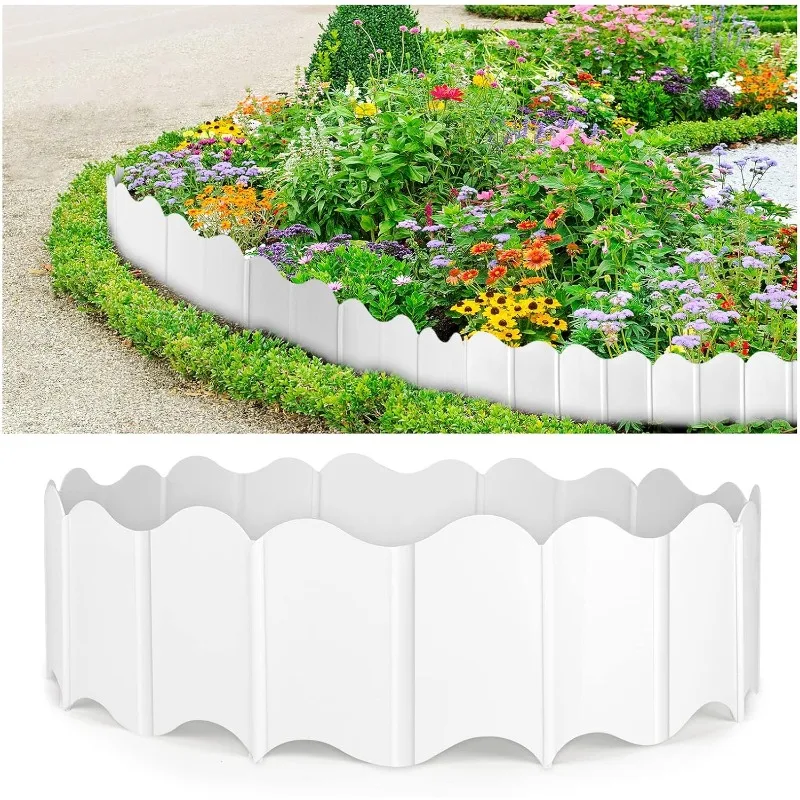 Garden edge border, 20Pcs lawn garden fence edge trim for outdoor patio access