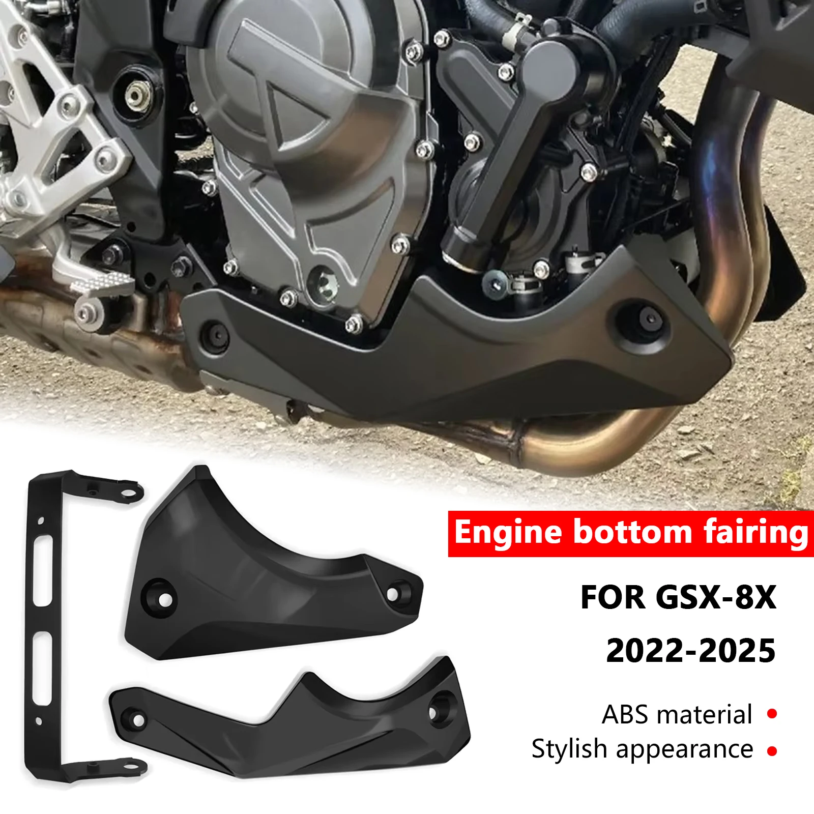 

For GSX 8S GSX8S 2022- 2025 Motorcycle accessories Engine chassis guard Fairing Exhaust guard Protective cover accessories