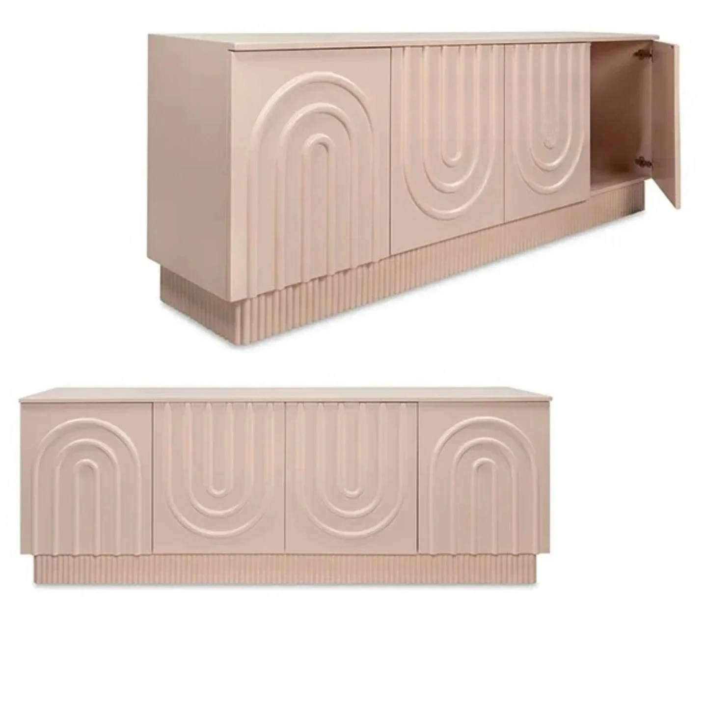 Medieval solid wood dining side cabinet, living room home creative retro style tea cabinet, simple modern entrance cabinet