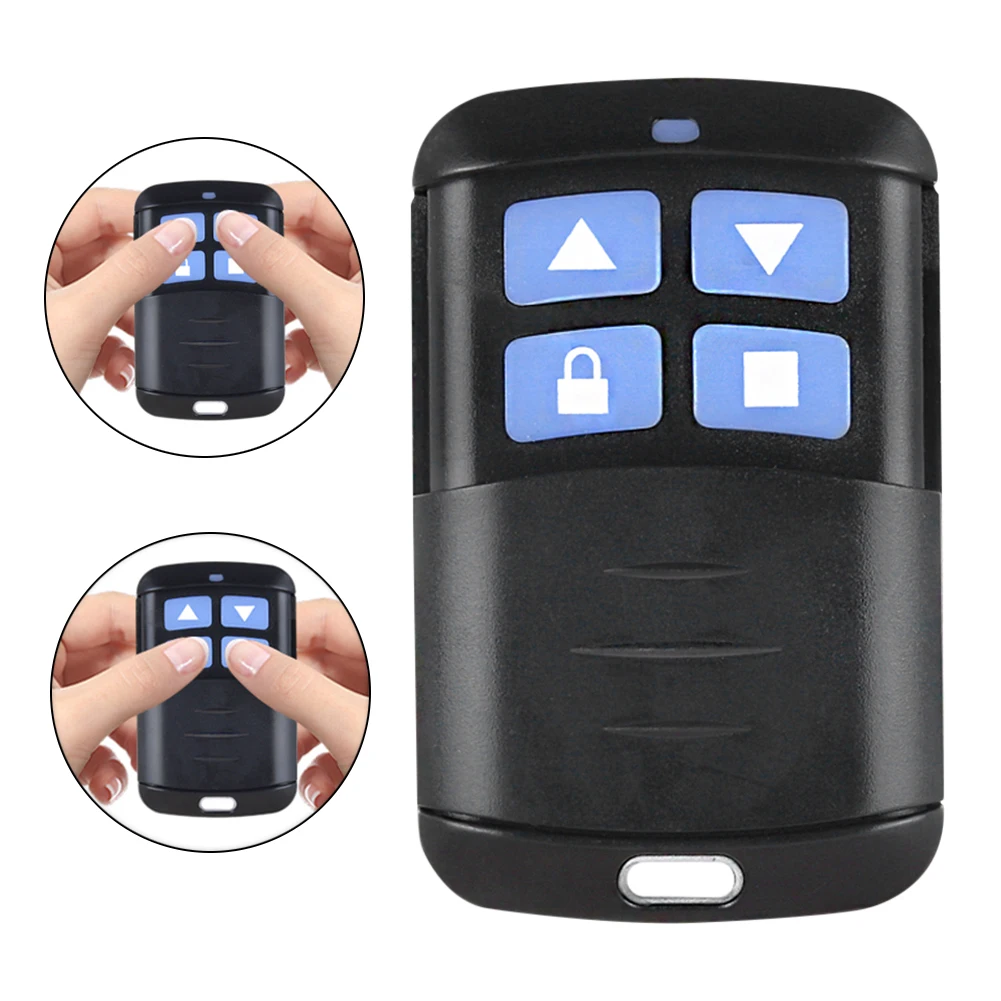 Remote Control Duplicator 4 Button Garage Door Gate Opener 315MHz/433MHz Wireless Clone Switch Replacement for Electric Gate