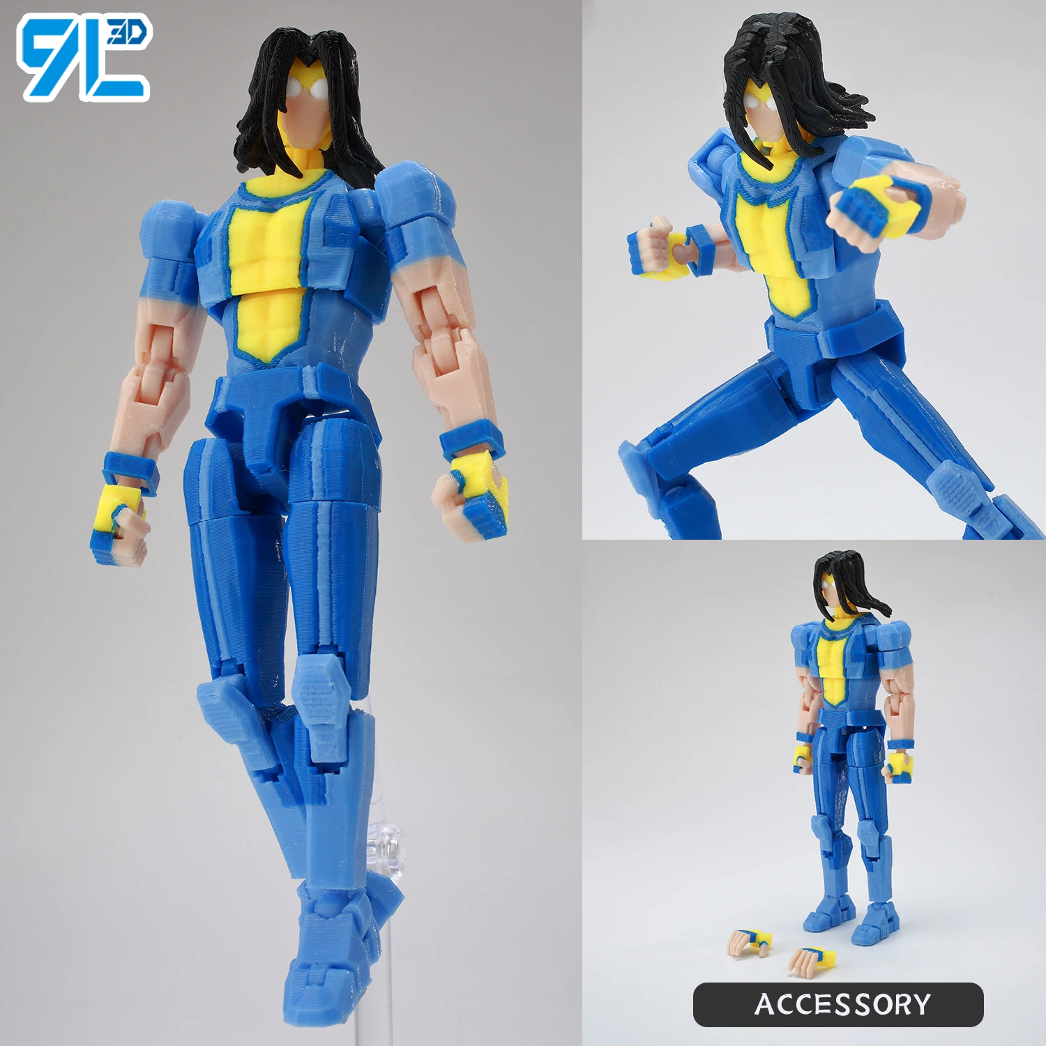 9L3D Geprinte NEWInvincibles Tech Jacker Titan13 Lucky13 Actiefiguur Dummy13 Motorfiets Multi-Gewrichten Collectible Model Speelgoed T13 - afbeelding 1