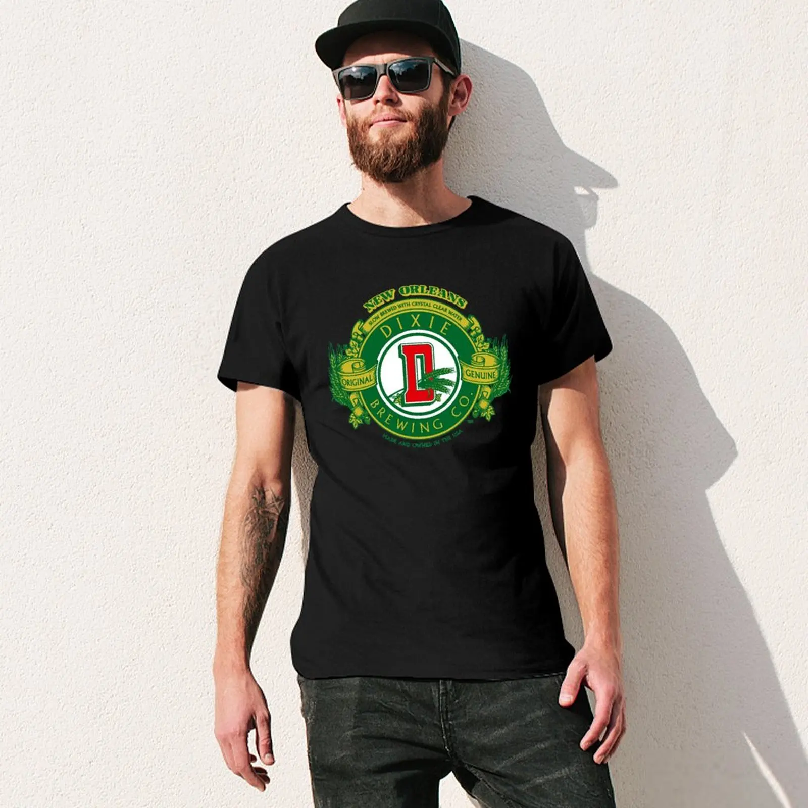 Dixie Beer Logo MERCHANDISE T-Shirt summer top tshirts personalised vintage clothes compression shirt men