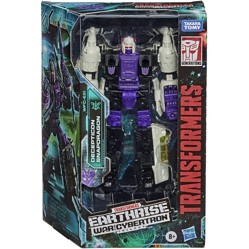 Transformers Generations War for Cybertron: Earthrise Voyager WFC-E21 Decepticon Snapdragon Triple Changer Action Figure Gift