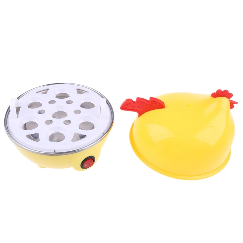 Electric Egg Steamer 7 Egg Capacity Electric Egg Cooker for Hard Boiled Eggs Multi-function Cartoon Hen Egg Boiler Drop Shipping