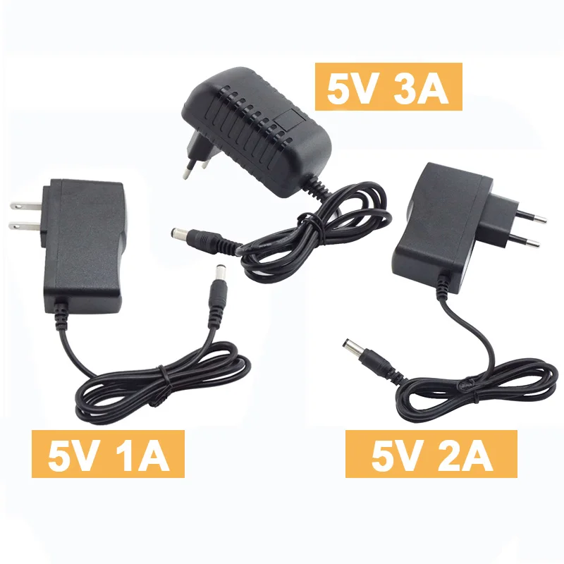 

Ac 110-240v To Dc Power Adapter 5v 1a 2a 3a Supply Charger Adaptor Plug For Led Light Strips