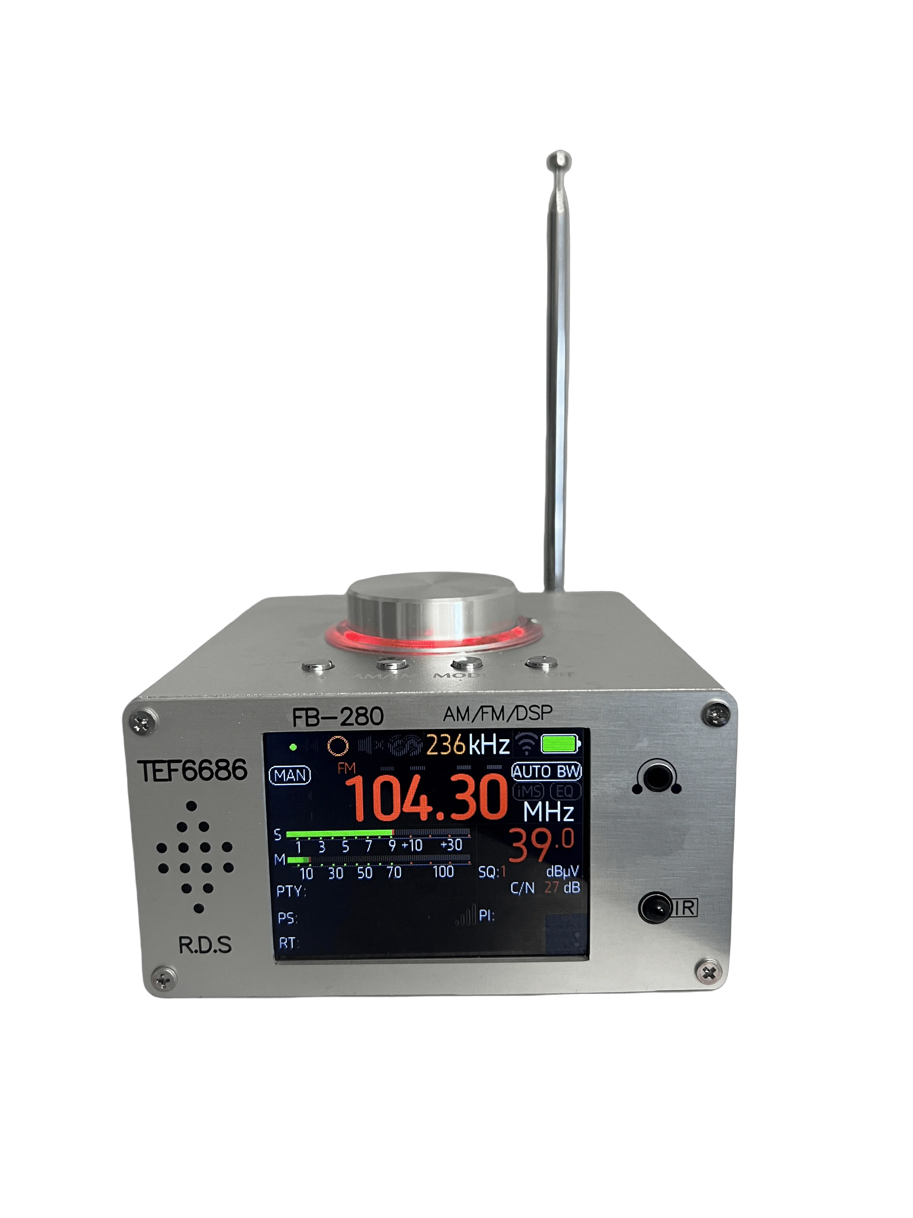 FB-280 TEF6686 high-sensitivity radio FM/AM supports global frequencies + built-in battery+ infrared remote control,