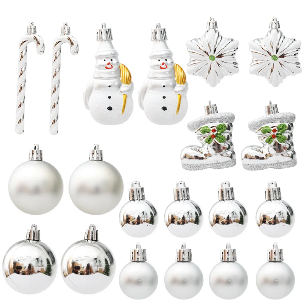 Noel Ağacı Süsü Seti Gümüş Ren - Home Xmas Decor Ideas incelemesi ve fiyatı