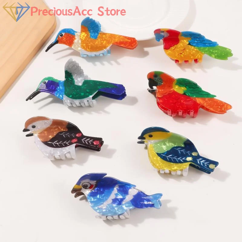 

1PC PVC Cute Bird Grab Clip Colorful Hairpin Shark Clip Hair Women Accessories Fashion Girl Hair Claw