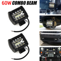 12V Waterproof Led Work Light Bar Square Spotlight 48W Work Light Headlight For Truck Car Durable Hot Sale
