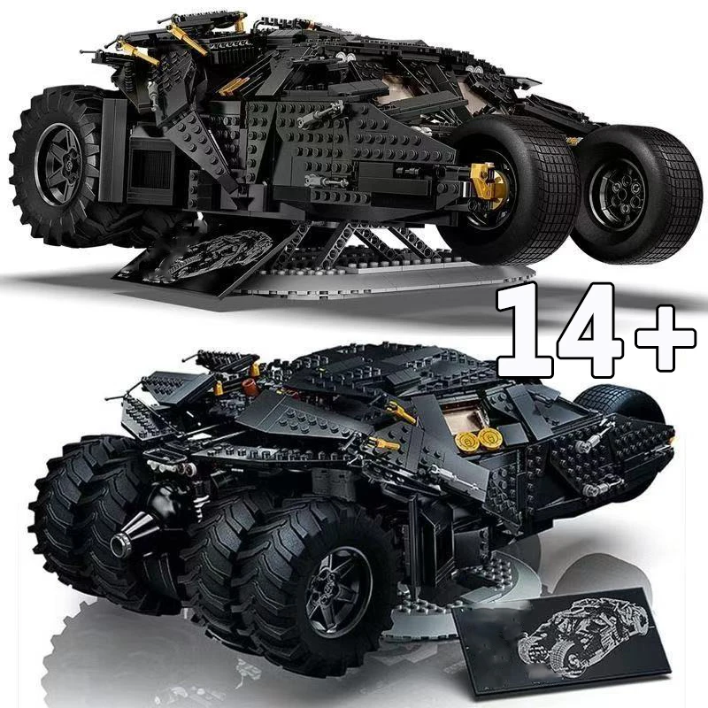 

2026 NEW 2049PCS Pellets Bricks The Batmobile Tumbler BatPod Motorcycle Set Model Building Blocks Boys 76240 Gifts Kids Toys