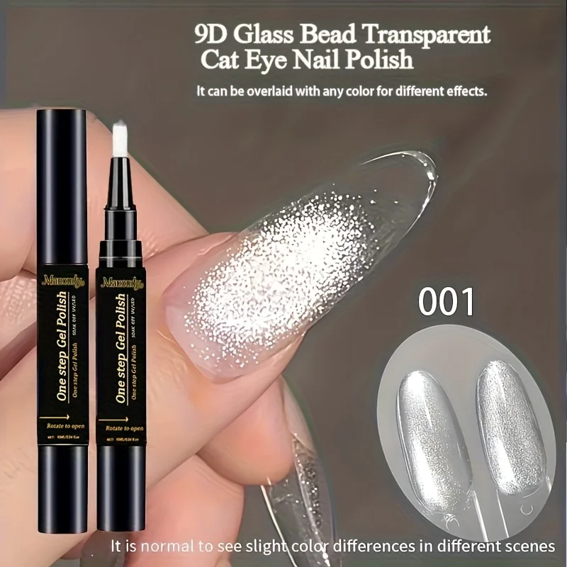 10ml Biały Super Błyszczący Lakier Hybrydowy do Paznokci Efekt Kociego Oka w Pisaku / Nowość 2025 Super Błyszczący Miękki Wysoki Pigmentacja Salonowa Jakość Gładki Długotrwały