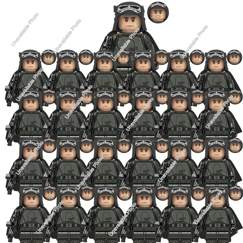 BLOKEES 25Pcs Star Wars Clone soldiers with Captain Rex Commander Cody Assemble Building Blocks Action Figure Toys Kids Gifts