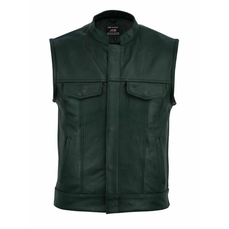 Men Outerwear Genuine Suede Real Leather Waistcoat Basic Trendy Vest Soft Jacket