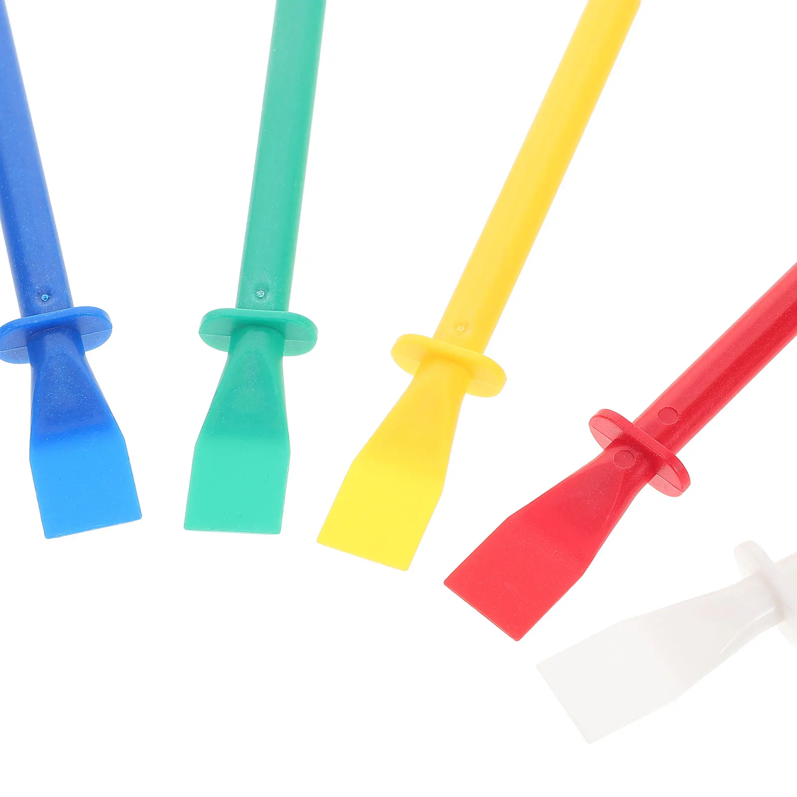 

15 Pcs Palette Stick Handheld Scrapers Glue Brush Tools Plastic Spreader Epoxy Resin Durable Vibrant Precise Safe