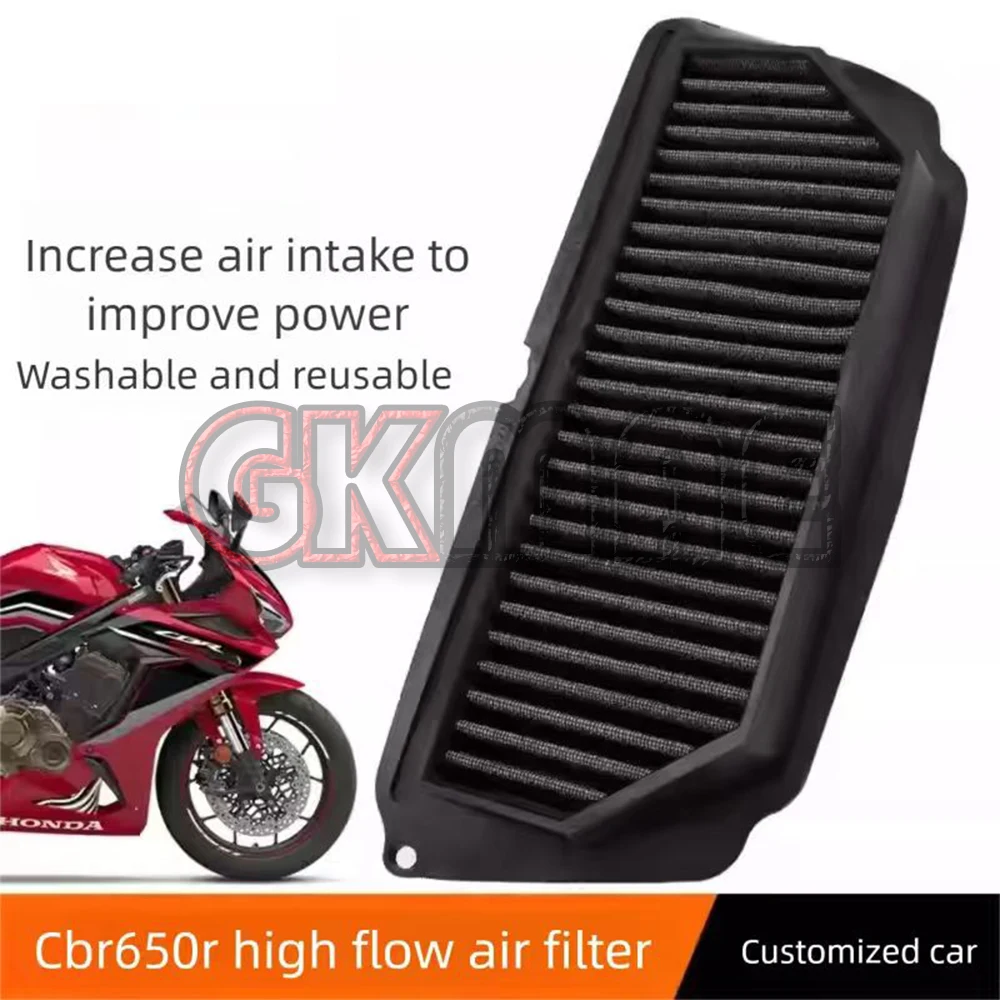 

New For Honda CBR650R CB650R 2019-2022 Motorcycle Modified Air Filter High-flow Washable Air Filter