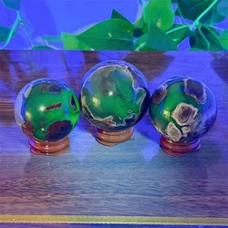 Volcanic Agate Sphere Crystal Natural Stone Quartz Stone Minerals Home Decoration Reiki Energy Healing Spiritual Love Craft Gift