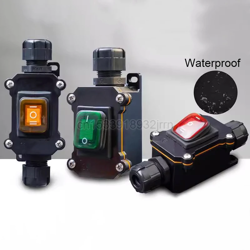 

1Pcs Waterproof Rocker Switch IP65 220V 16A/30A ON-OFF /ON-OFF-ON Rain Proof Outside Electrical Room Ampere Box