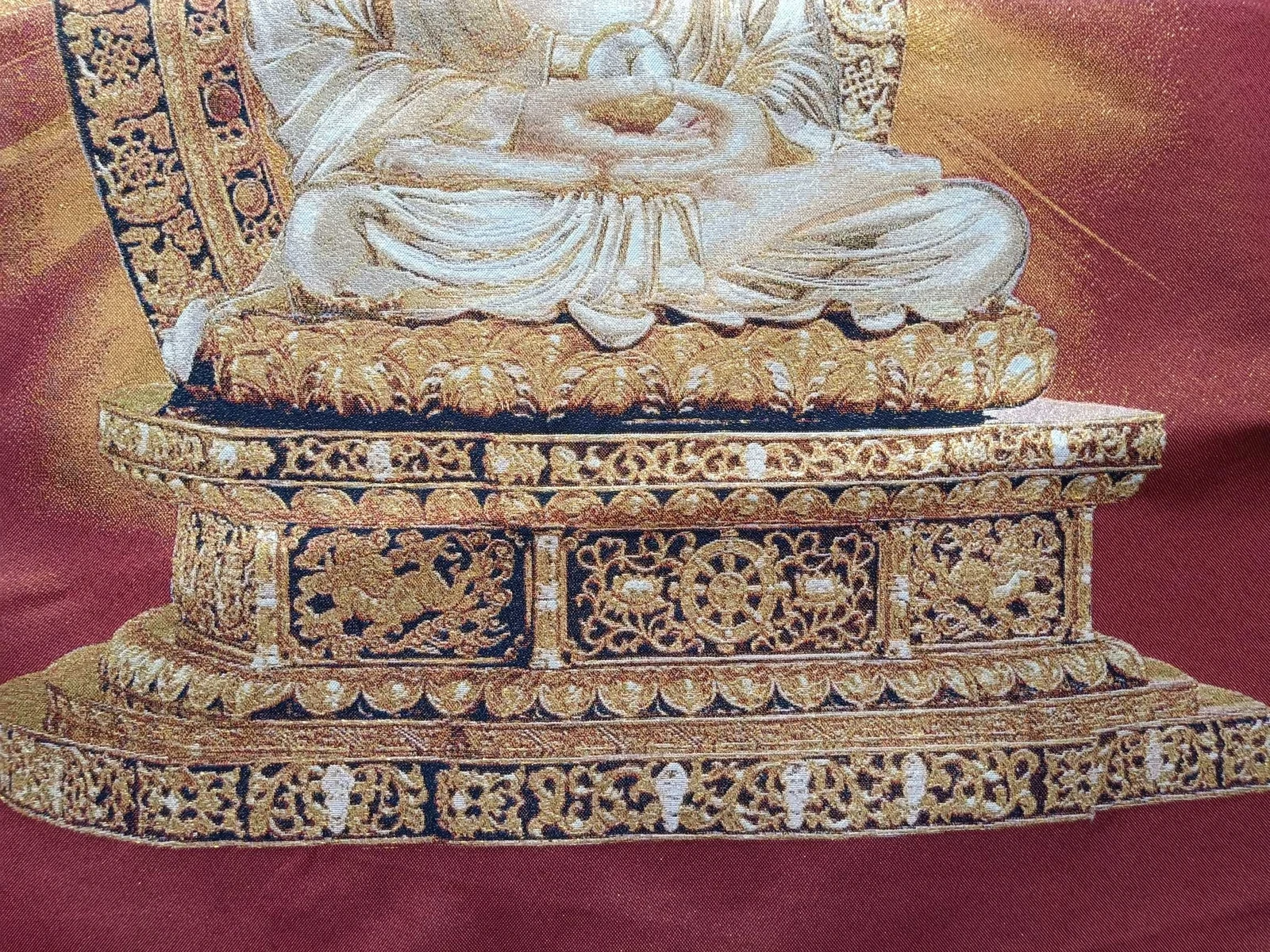 China exquisite Cloth Silk embroidery Menla Medicine Buddha Mural Wall Hanging Tapestry Tangka Wall decorations