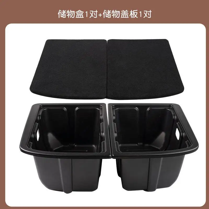 Trunk Leveling Storage Box with Cover & Mat Fit For Chevrolet Spark EUV Baojun Yep Plus 2024-2026 Car Rear Cargo Flat Floor