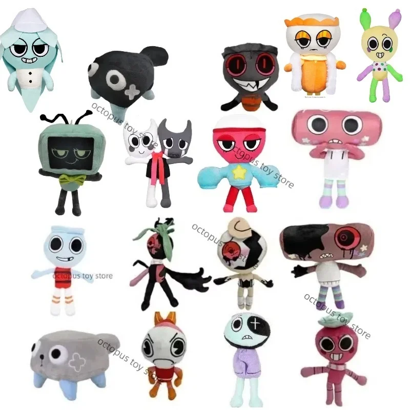 Dandy's World ぬいぐるみホラーゲーム Dandys World 新しい役割ぬいぐるみかわいいアニメぬいぐるみソフト枕家の装飾人形子供のためのギフト