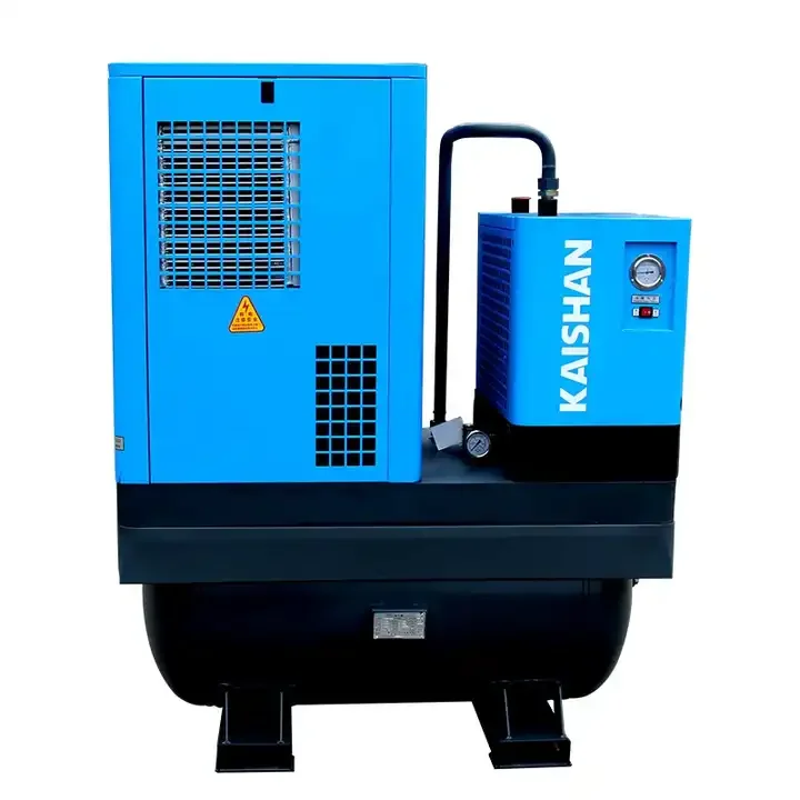 7.5kw all in one screw air compressor with tank and dryer for  cutting