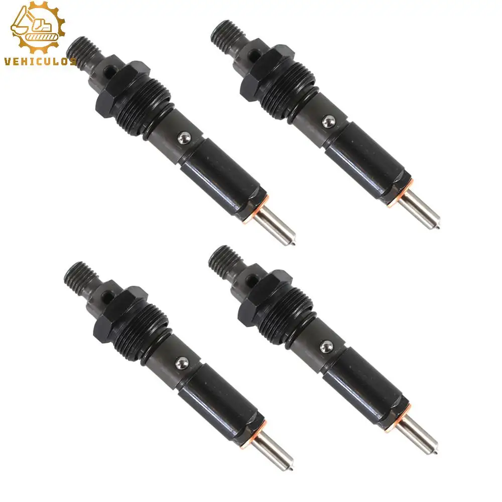 New 4 pcs Fuel Injector 3919331 J919331 Fits Case-IH Skid Steer 1840 1845C Backhoe 580 584E 585E 586E Super Injector Nozzles