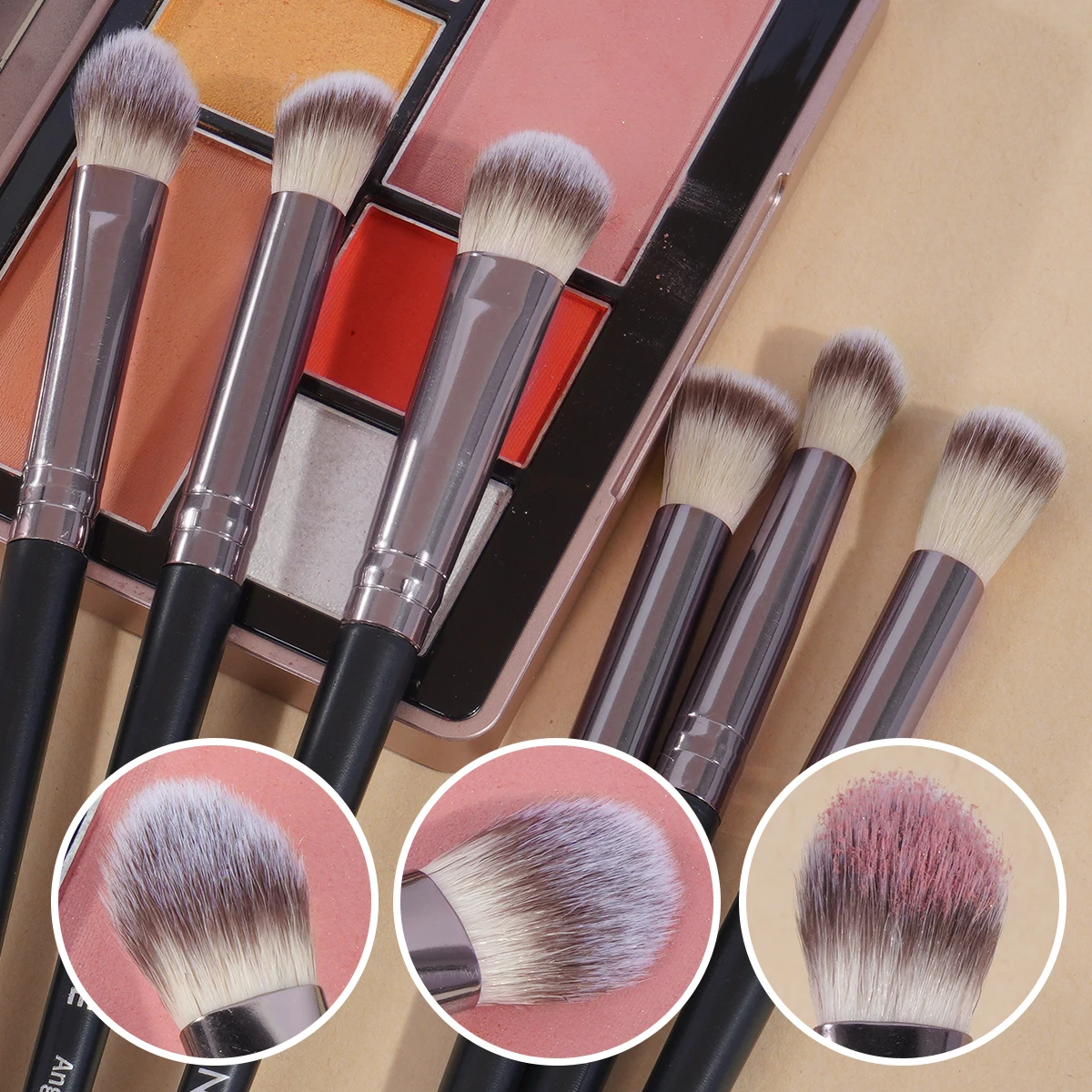 MAANGE 30pcs Professional Makeup Brush Set Foundation Concealer Blush Eyeshadow Brush Blend Fluffy Bristles Brushes for Beginner