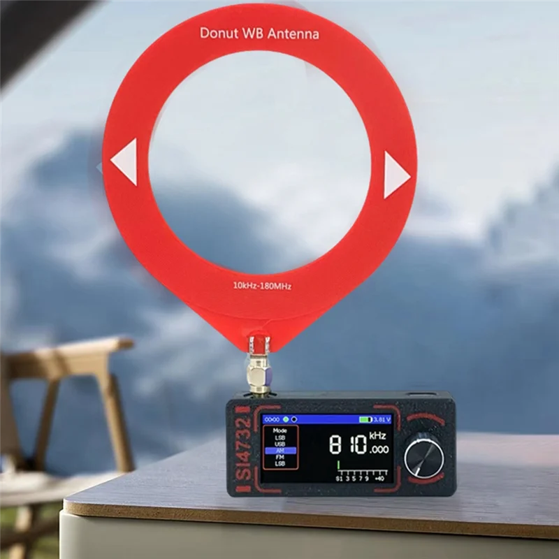 

AONEQ-SI4732 Вседиапазонный радиоприемник 0,5-108 МГц FM AM SSB LSB USB ESP32-S3 Радио SW MW VHF Радио с антенной