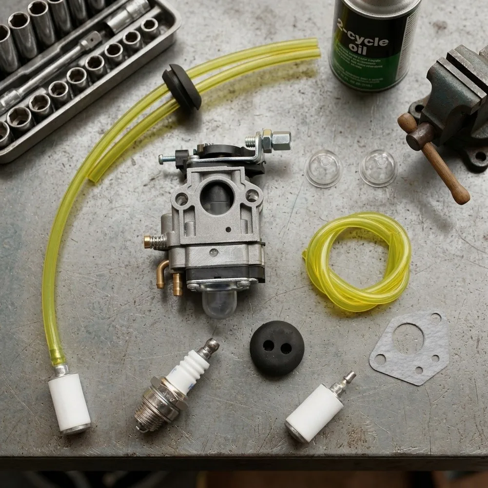 Earth Auger Replacement Part 51.7CC Engine Carburetor Metal Construction Build Enhanced Responsiveness For Outdoor Construction