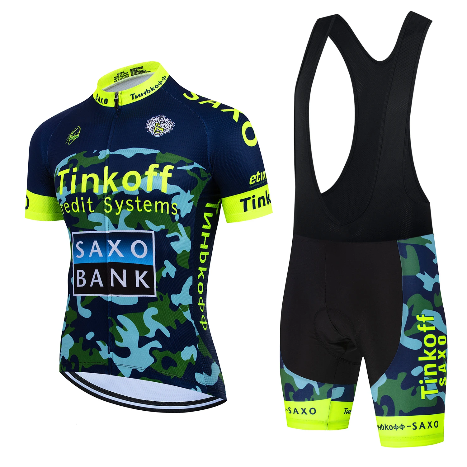 Saxo Bank Tinkoff TEAM Cycling Sets Triathlon Bicycle Clothing Breathable Anti-UV Mountain Cycling Clothes Suits Ropa Ciclismo