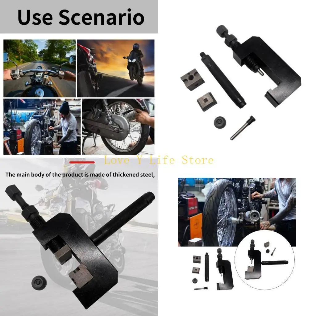 

L74C Motorcycle Oil Seal Chain Disassembling Tool for Easy Link Removal Steel Build