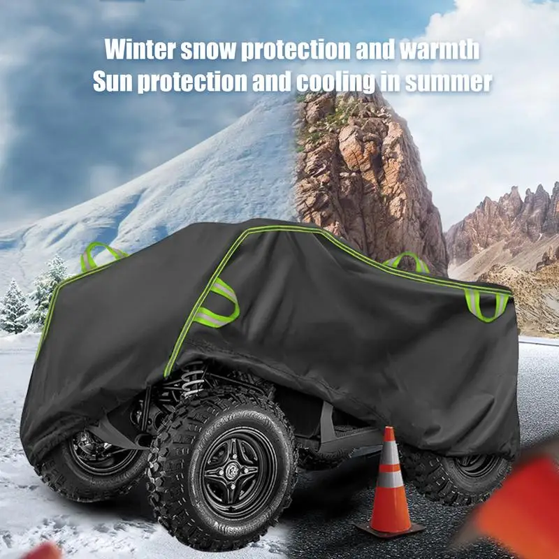 ATV Full Cover Quad Rain Cover Dustproof Exterior Covers For Most ATVs Waterproof Protective Covers ATV Accessories