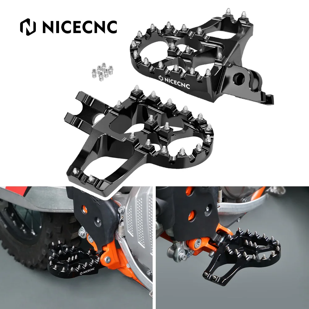 NiceCNC For Honda CRF250R CRF450R 2004-2024 CRF150R 2007-2022 CR125R CR250R 2002-2007 Motorcycle Extender Foot Pegs Footrests