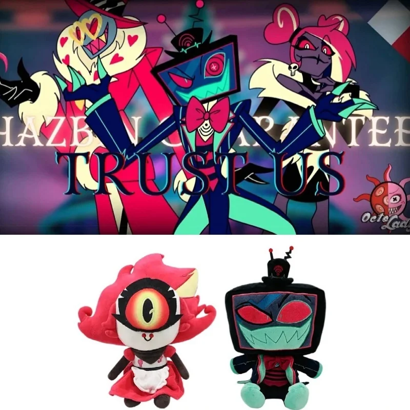 

New Anime Hazbin Hotel Walkers Vox TV Plush Cute Niffty Plushie Game Hazbin Evil Boss Soft Stuffed Pillow Doll Toy Birthday Gift