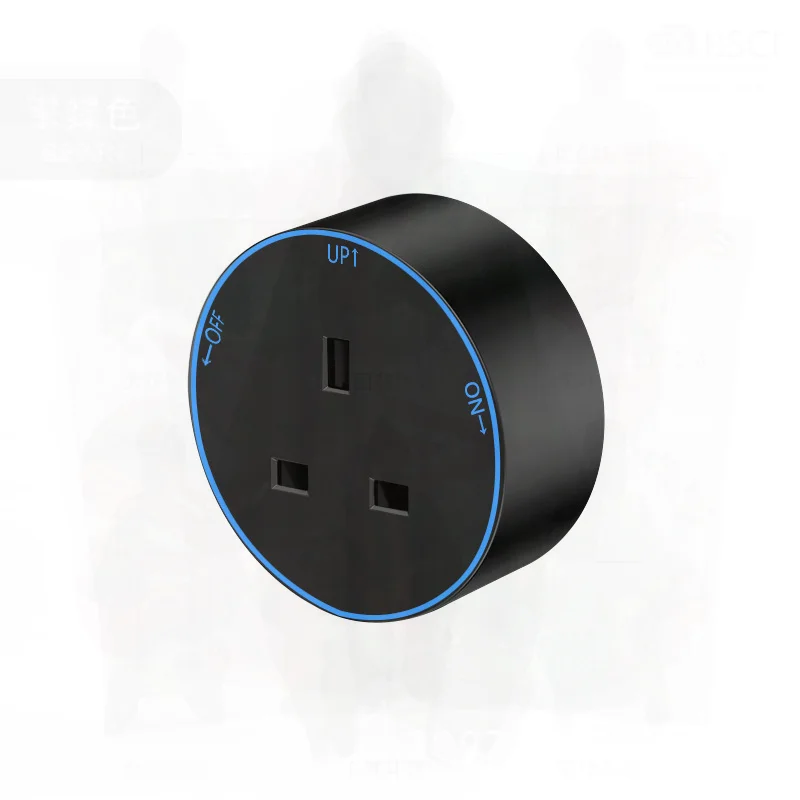 

Slide Rail Track Socket Mobile with Switch European Standard Light & Dark Rail Adapter for British American Thai Standards
