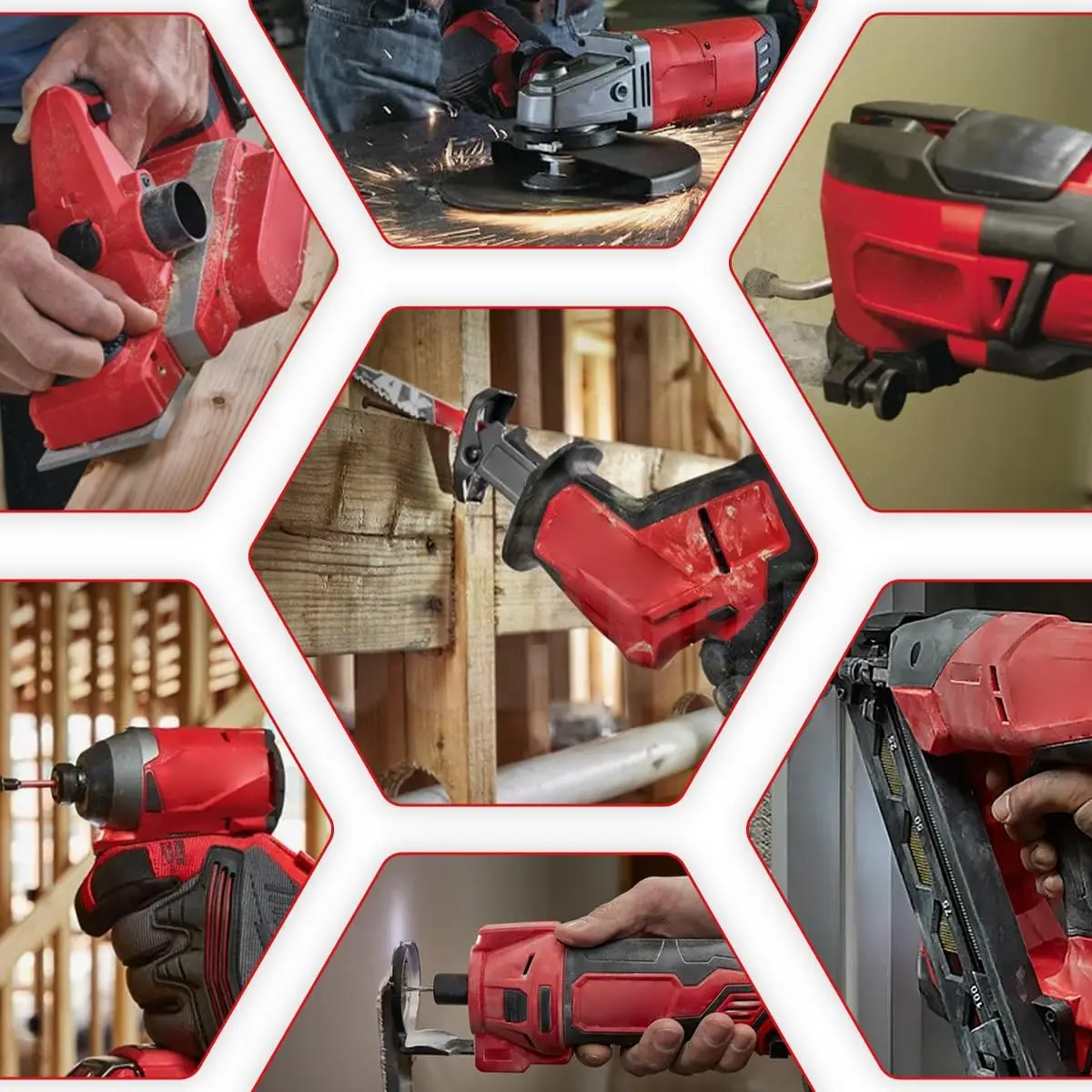 Baterie VINIDA M18 5.0Ah Náhrada za akumulátorové elektrické nářadí Milwaukee M-18 Lithium-iontová baterie Pin - náhled 6