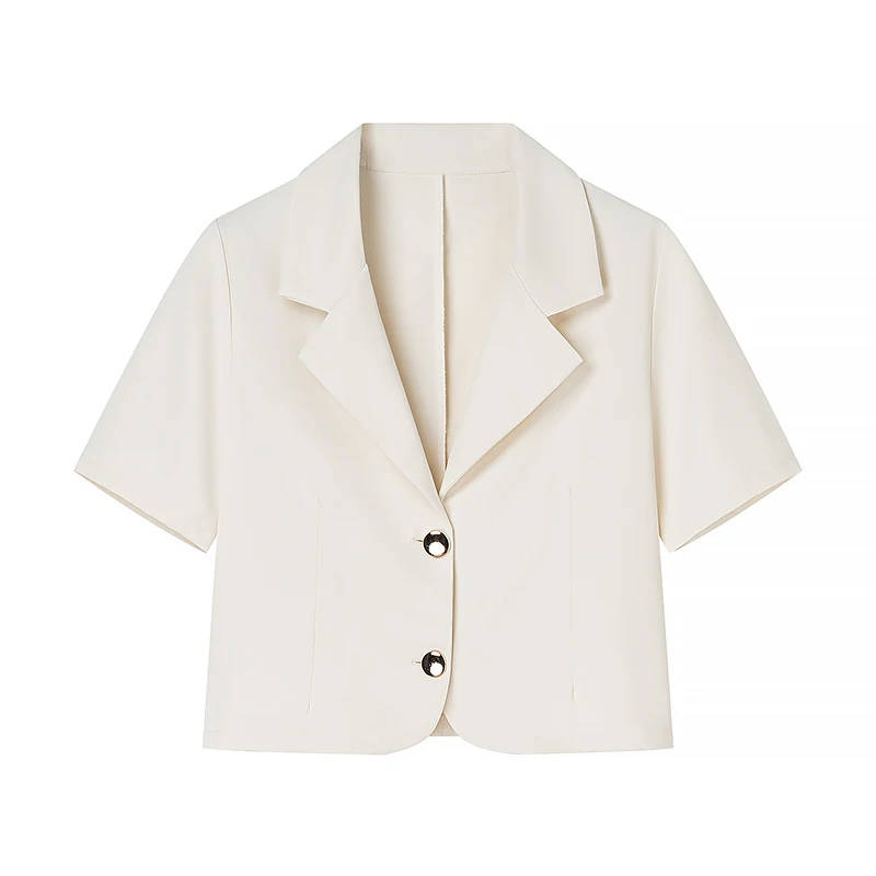 Cappotto corto da donna Nuovo in abiti esterni Giacca corta Collezione donna Cinching Stagione Preppy Bf Uniforme giapponese letteraria