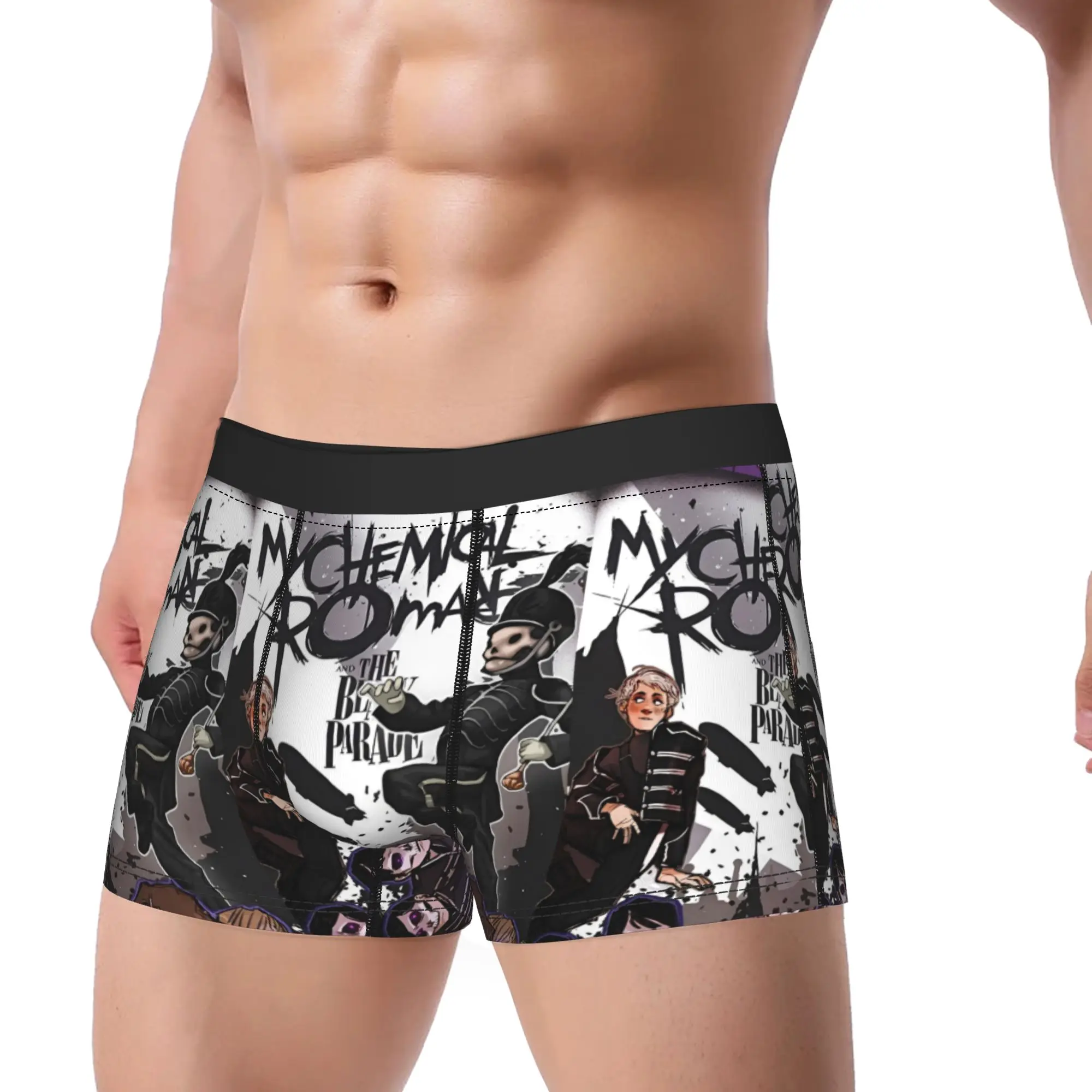 

Мужское нижнее белье My Chemical Romance The Black Parade Music, забавные трусы-боксеры, шорты, мягкие трусы Homme, большие размеры