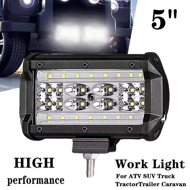 

Автомобильный спортивный свет, светодиодный рабочий свет, внедорожные прожекторы, фары для вождения, 5-дюймовые лампы, комбинированный луч 12 В 24 В