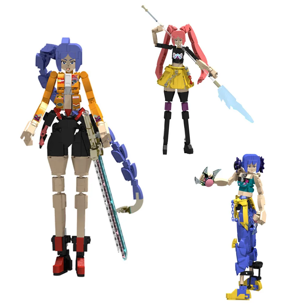 

Anime KPop Demon Hunters Blocks Toy, Mira Rumi Zoey Building Blocks Set DIY Figure Model Birthday Christmas Gifts For Kids