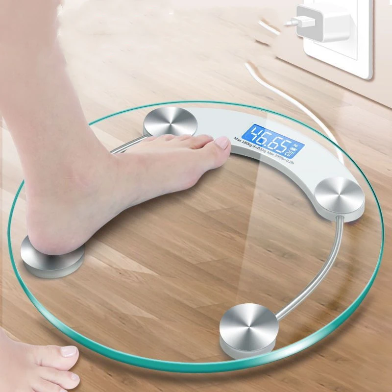 USB Rechargeable Electronic Scale Precise Home Health Scale Human Body Scale Adult Weight Loss Scale Accurate Device