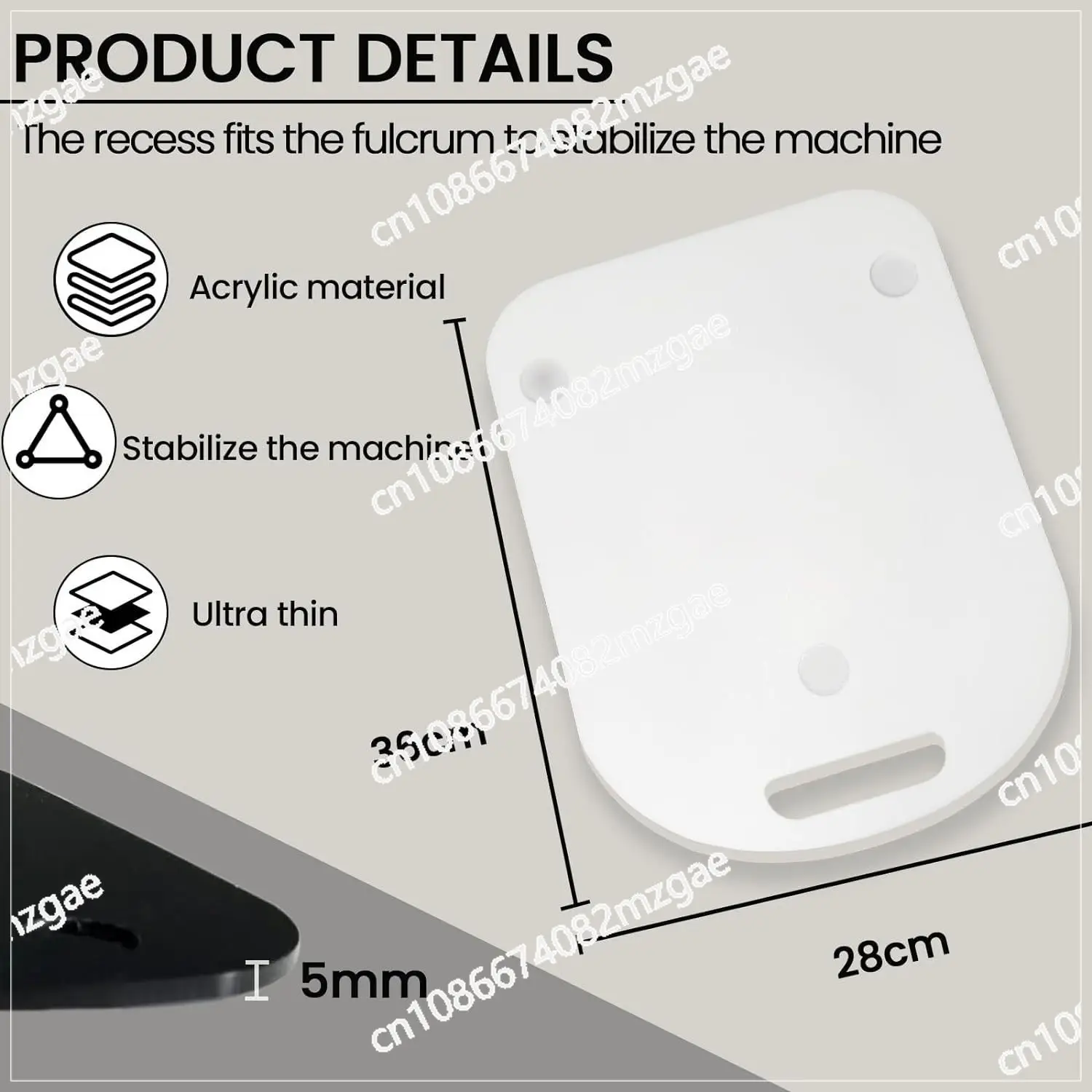

Скользящая доска для планеров Thermomix TM6 TM5 Легкая движущаяся акриловая доска