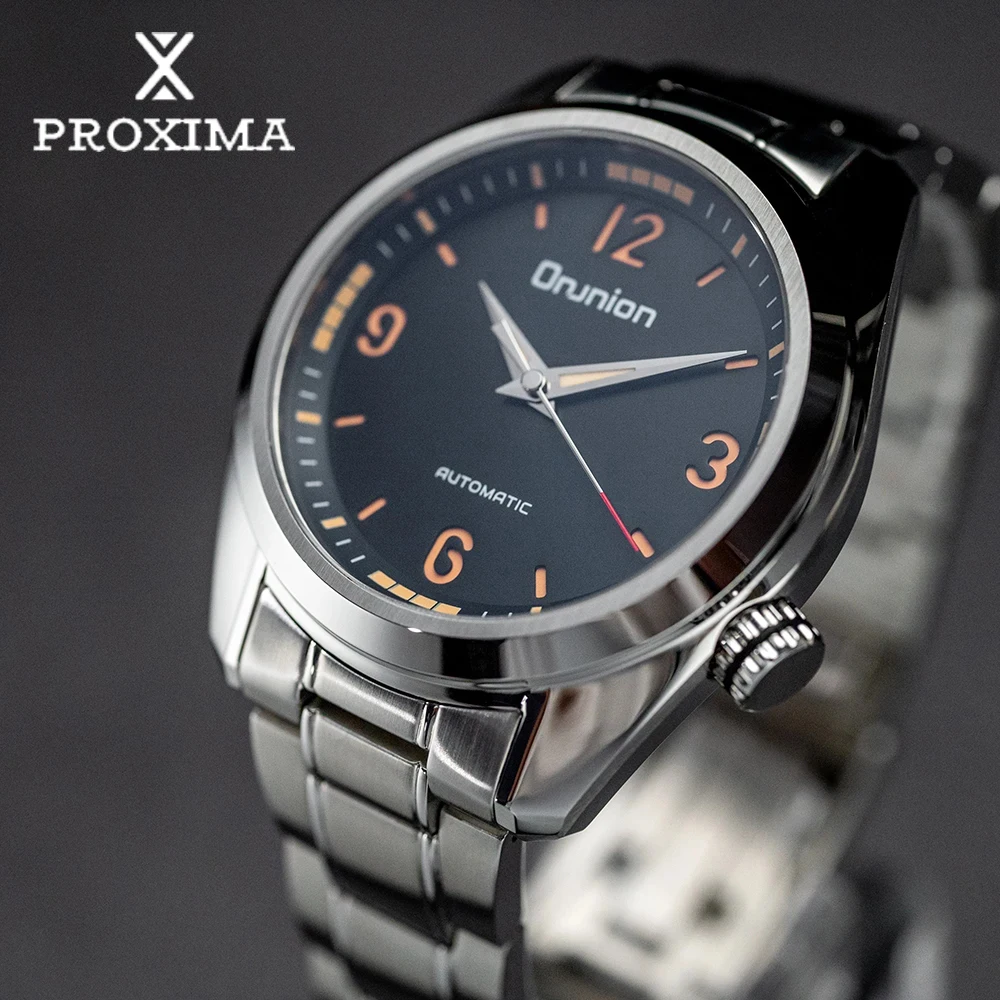 Proxima OM15 Men's Automatic Mechanical Watches 42mm Classic Luxury Pilot Vintage Military Enthusiasts Dress C3 Luminous 20Bar